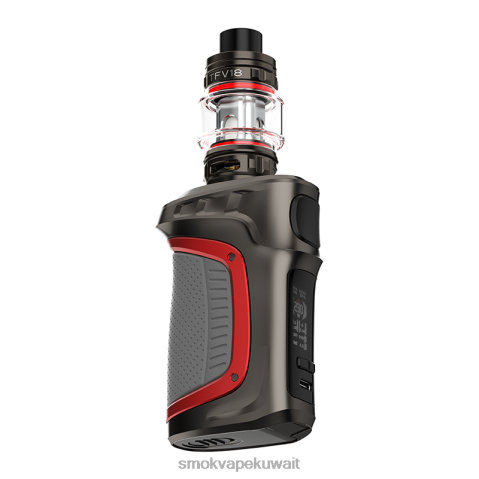 SMOK Vape Kuwait City X2VH073 | بندقية معدنية حمراء من البولي يوريثان الحراري SMOK MAG-18 عدة