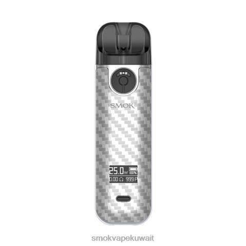 SMOK Vape Price X2VH0236 | ألياف الكربون الفضية SMOK NOVO 4 عدة